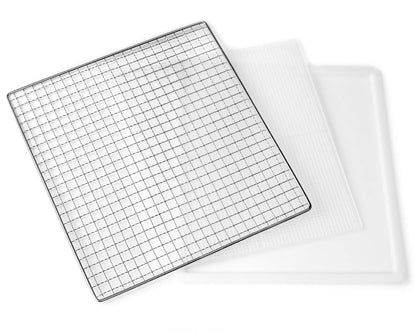 ROMMELSBACHER Dörrautomat DA 1000, XXL-Dörrfläche 1,6 m², inkl. 10 Edelstahl-Dörrtabletts, 2 Dörrgitter, 2 Dörrmatten, LED-Display, 24 Std. Zeitschaltuhr, Temperatur einstellbar (35 °C – 75 °C)