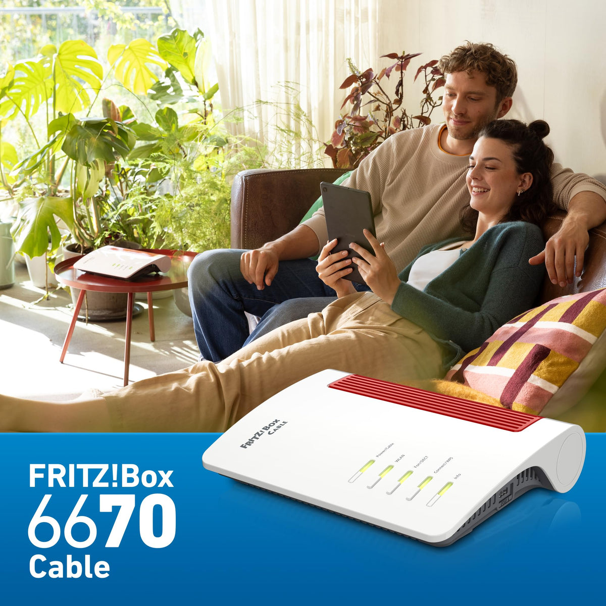 FRITZ!Box 6670 Cable – Wi-Fi 7 Kabelrouter mit DOCSIS 3.1, Zigbee & 2.5-Gbit-LAN