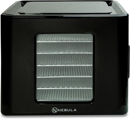 Nebula Lebensmittel Dörrgerät Mit 6 Edelstahlschalen | LED-Touch-Control-Design, Einstellbare Digitale Temperatur 35-70 °C & 48-Stunden-Timer | 400W | Dörrgerät Für Obst, Gemüse, Fleisch Und Mehr